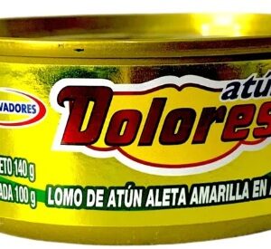 LOMO DE ATÚN ALETA AMARILLA EN ACEITE, CON CONTENIDO NETO DE 140 GR Y MASA DRENADA DE 100 GR