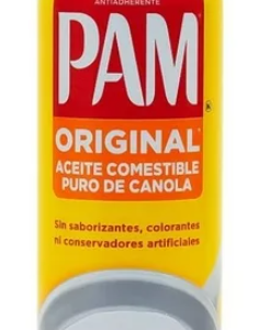 ACEITE EN AEROSOL PAM, LATA DE 340 GR